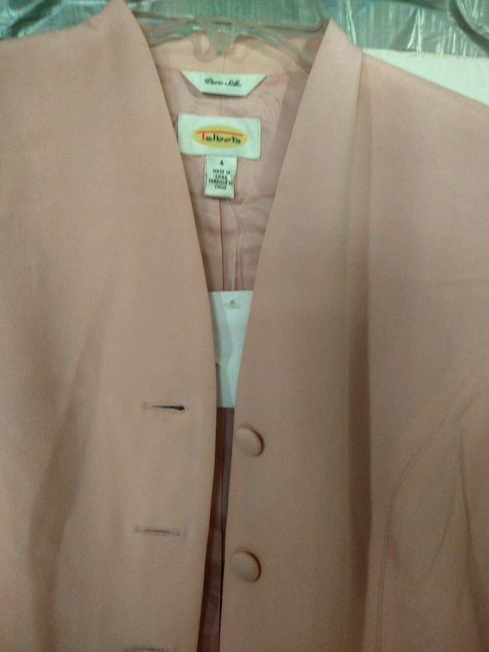 Gorgeous Talbots Pure Silk Lined Mauve Tailored Classic Blazer Sz 4